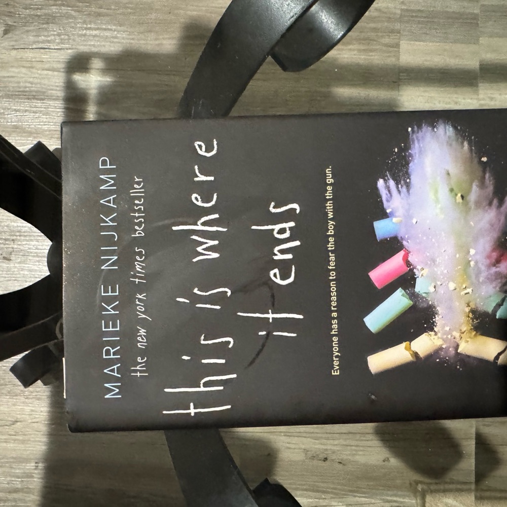 This Is Where It Ends by Marieke Nijkamp - Hardcover Black Cover